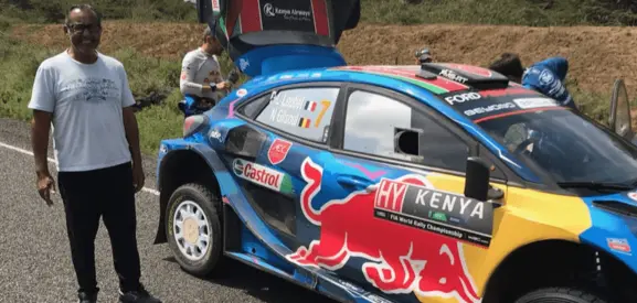 Rashid mirmohamed Next to sport car in kenya