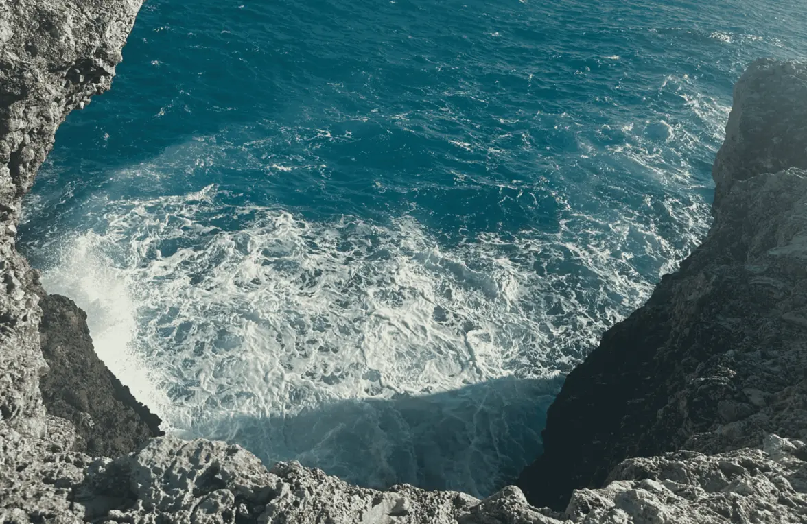 Ocean View over a cave